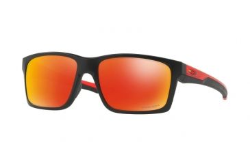 Image of Oakley Mainlink OO9264 Single Vision Prescription Sunglasses OO9264-926426-57 - Lens Diameter 57 mm, Frame Color Matte Black