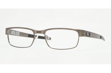 Image of Oakley Metal Plate Progressive Rx Eyeglasses 22-199-53 - Brushed Chrome Frame
