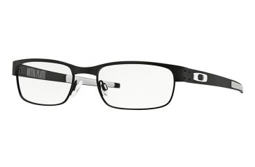 Image of Oakley Metal Plate Progressive Rx Eyeglasses 503801-53 - Matte Black Frame