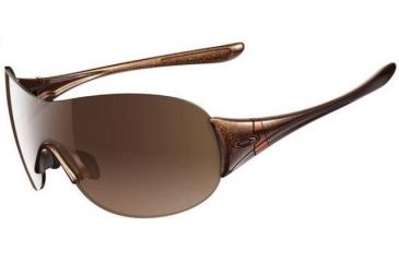 Image of Oakley Miss Conduct Brown Sugar Frame w/ VR50 Brown Gradient Lenses Sunglasses OO9123-02