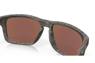 Image of Oakley OO9102 Holbrook Sunglasses, Wood Grain Frame, Prizm Deep H2o Polarized Lenses, OO9102-9102J9-55