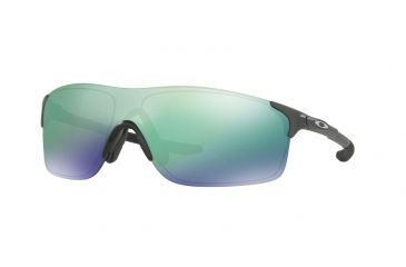 Image of Oakley OO9383 Sunglasses 938303-38 - Steel Frame, Jade Iridium Lenses