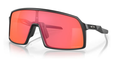 Image of Oakley OO9406 Sutro Sunglasses, Matte Black Frame, Prizm Trail Torch Lens, 37, OO9406-940611-37