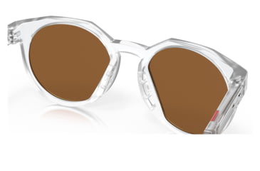 Image of Oakley OO9464A HSTN A Sunglasses - Mens, Matte Clear Frame, Prizm Violet Lens, Asian Fit, 52, OO9464A-946402-52