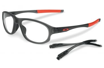 Image of Oakley OX8048-0454 Crosslink Strike Eyeglass Frames, Satin Grey Smoke Frame