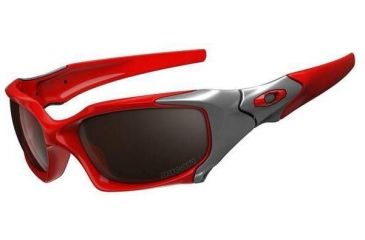 Image of Oakley Pit Boss Ducati Red Frame w/ VR28 Black Iridium Polarized Lenses Sunglasses 24-247