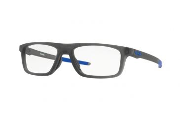 Image of Oakley POMMEL OX8127 Single Vision Prescription Eyeglasses 812702-53 - Satin Grey Smoke Frame, Clear Lenses