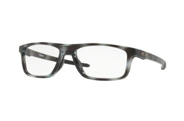 Image of Oakley POMMEL OX8127 Single Vision Prescription Eyeglasses 812703-53 - Polished Grey Tortoise Frame, Clear Lenses