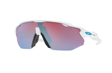 Image of Oakley OO9442 Radar EV Advancer Sunglasses - Men's, Polished White Frame, Prizm Snow Sapphire Irid Lens, 38, OO9442-944210-38