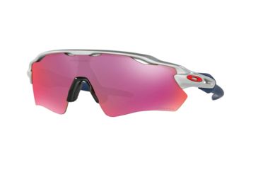 Image of Oakley RADAR EV PATH OO9208 Progressive Prescription Sunglasses OO9208-920840-38 - Lens Diameter 38 mm, Frame Color Silver