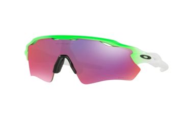 Image of Oakley RADAR EV PATH OO9208 Progressive Prescription Sunglasses OO9208-920841-38 - Lens Diameter 38 mm, Frame Color Green Fade