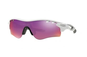 Image of Oakley SI Radarlock Path Single Vision Prescription Sunglasses OO9181-918140-38 - Lens Diameter 38 mm, Frame Color Polished White