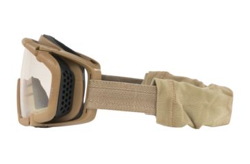 Image of Oakley SI Ballistic Goggle UPLC,Terrain Tan Frame,Shield Clear/Grey Lens 53-114