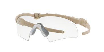 Image of Oakley SI Standard Issue Ballistic M Frame 3.0 Strike Glasses - Men's, Desert Tan Frame, Clear Lens, 2XL, OO9146-914627-32