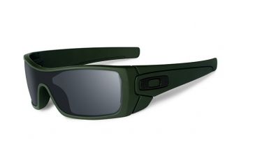 Image of Oakley SI Batwolf Sunglasses,Mil Spec Green Frame,Shield Black Iridium Lens OO9101-44