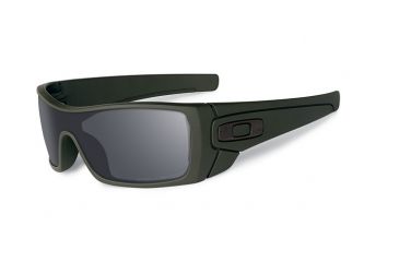 Image of Oakley SI Batwolf Sunglasses,Mil Spec Green Frame,Shield Black Iridium Polarized Lens OO9101-45