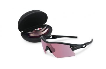 Image of Oakley SI Radar Range Array Sunglasses,Matte Black Frame,Shield Prizm Clear,TR 22/TR45 Lens 53-087