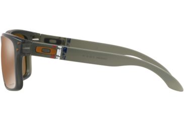 Image of Oakley Standard Issue Holbrook Uncle Sam Sunglasses, Matte Olive Ink/PrizmTungsten, OO9102-G655