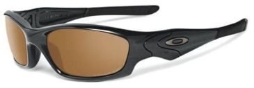 Image of Oakley Straight Jacket - Asian Fit Mens Sunglasses Polished Black Frame, Bronze Polarized Lens 26-255J