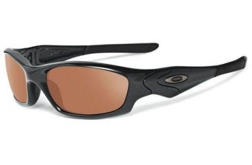 Image of Oakley Straight Jacket - Asian Fit Mens Sunglasses Polished Black Frame, VR28 Black Iridium Lens 26-254J