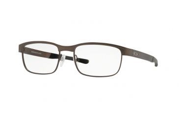Image of Oakley SURFACE PLATE OX5132 Progressive Prescription Eyeglasses 513202-54 - Pewter Frame, Clear Lenses