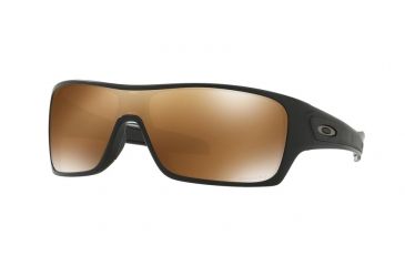 Image of Oakley Turbine Rotor OO9307 Sunglasses 930714-32 - Matte Black Frame, Prizm Tungsten Polarized Lenses
