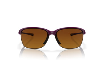 Image of Oakley Unstoppable OO9191 Sunglasses 919103-65 - Raspberry Spritzer Frame, Brown Gradient Polarized Lenses