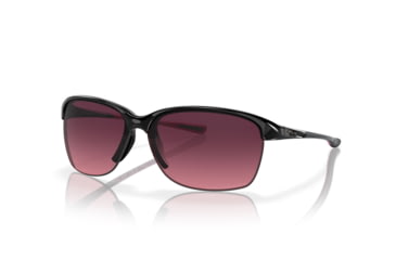 Image of Oakley Unstoppable OO9191 Sunglasses 919110-65 - Polished Black Frame, Rose Gradient Polarized Lenses