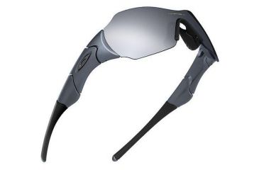 Image of Oakley Zero Dark Grey Frame w/ Black Iridium Lenses Sunglasses 05-286