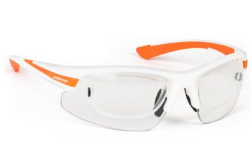 Image of ONOS Allee Parkway Active Lifestyle Sunglasses, White/Orange, Clear, Medium to X-Large, 9148540
