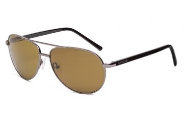 Image of ONOS New Castle Single Vision Prescription Sunglasses, Gunmetal/Glossy Black Frame, Polarized, 137AMPLSV