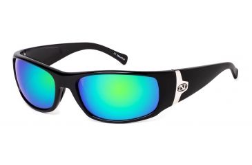 Image of ONOS Oreti Single Vision Prescription Sunglasses, Glossy Black Frame, Polarized, 126AMPLSV