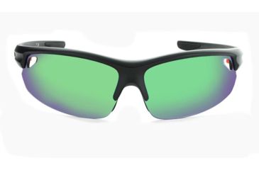 Image of Optic Nerve Desoto Flip Off Sunglasses, Matte Black Frame, Lens 3 Sets- Brown with Green Mirror, Copper, Clear 21674
