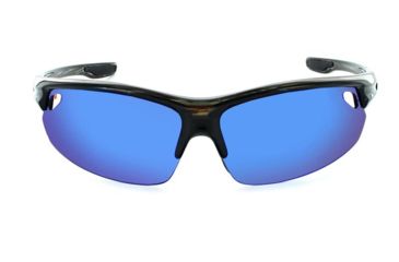 Image of Optic Nerve Desoto Flip Off Sunglasses, Shiny Driftwood Ocean Frame, Lens 3 Sets- Grey with Blue Mirror, Copper, Clear 17047