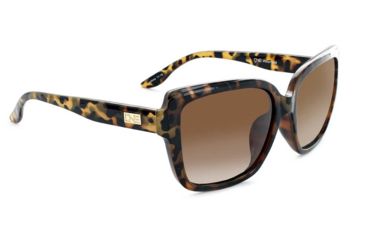 Image of Optic Nerve One Kumari Suglasses - Womens, Shiny Honey Demi Frame, Polarized Brown Fade Lens 17012