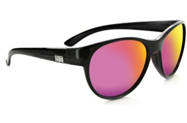 Image of Optic Nerve Lahaina Sunglasses - Women's, Shiny Black with Pink, 18031
