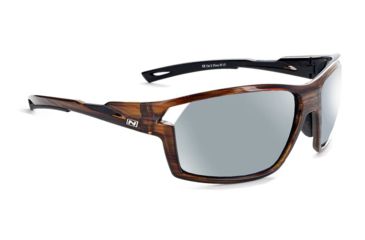 Image of Optic Nerve Primer Polarized Sunglasses, Shiny Dark Driftwood Demi Frame, Lens 2 Sets- Polarized Smoke, Copper 21821
