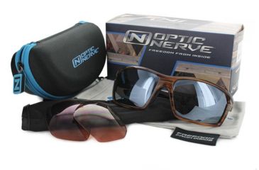 Image of Optic Nerve Primer Polarized Sunglasses, Shiny Dark Driftwood Demi, 21821