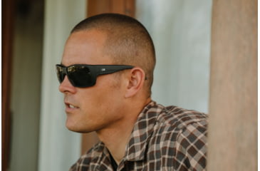 Image of OTIS COASTIN Sunglasses - Mens, Matte Black/L.I.T Polar Grey, 61-16-129, 139-2001LL