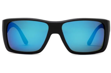 Image of OTIS COASTIN Sunglasses - Mens, Matte Black/Mirror Blue Polar, 61-16-129, 139-2101P