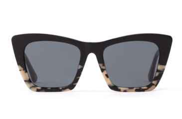 Image of OTIS Vixen Sunglasses - Women's, Black Iron Tort Temple/Smokey Blue Lenses, Polarized, 131-2103P-IC