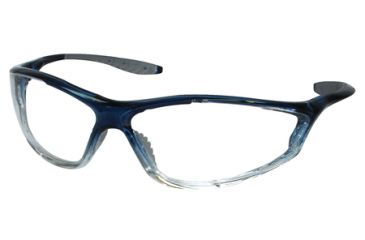 Image of Peltor 3M Tekk Protection Shooting Glasses Clear Lens/Translucent Blue Frame
