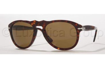 Image of Persol PO0649 Bifocal Prescription Sunglasses PO0649-24-57-5220 - Lens Diameter 52 mm, Frame Color Havana