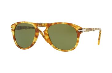 Image of Persol PO0714 Bifocal Prescription Sunglasses PO0714-10614E-52 - Lens Diameter 52 mm, Frame Color Tortoise/Yellow