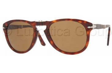 Image of Persol PO0714 Bifocal Prescription Sunglasses PO0714-24-57-5221 - Lens Diameter: 52 mm, Frame Color: Havana