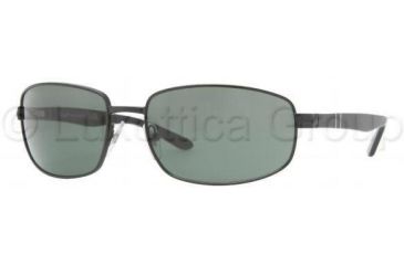 Image of Persol PO2369S Sunglasses 594/58-6118 - Black Crystal Green Polarized