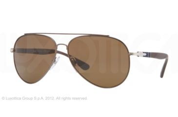 Image of Persol PO2424S Prescription Sunglasses PO2424S-102057-59 - Lens Diameter 59 mm, Lens Diameter 59 mm, Frame Color Matte Brown