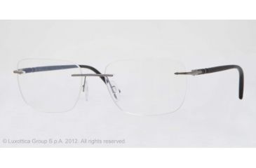 Image of Persol PO2428V Bifocal Prescription Eyeglasses 1030-52 - Matte Gunmetal Frame, Demo Lens Lenses