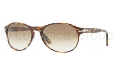 Image of Persol PO2931S Bifocal Prescription Sunglasses PO2931S-938-51-5317 - Lens Diameter: 53 mm, Frame Color: Green Striped Brown