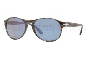 Image of Persol PO2931S Bifocal Prescription Sunglasses PO2931S-944-56-5317 - Lens Diameter 53 mm, Frame Color Blue Striped Horn